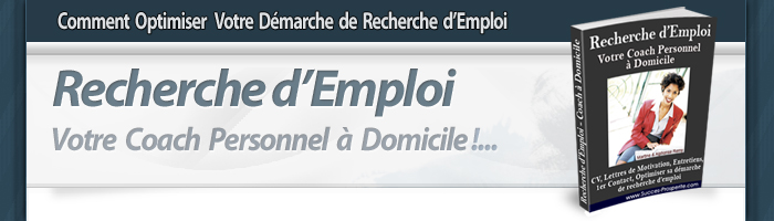 Recherchde d'Emploi, Votre Coach  Domicile !